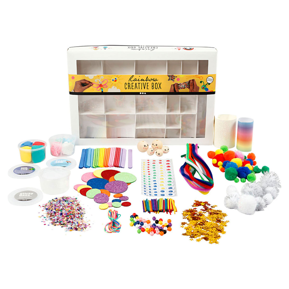 Pacchetto artigianale per azienda creativa arcobaleno - pacchetto hobby