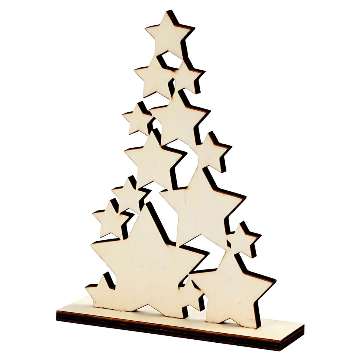 Azienda creativa https: www.cchobby.nl Albero di Natale-h-19-6-cm-p-4-cm-l-14-7-cm-1 pezzo