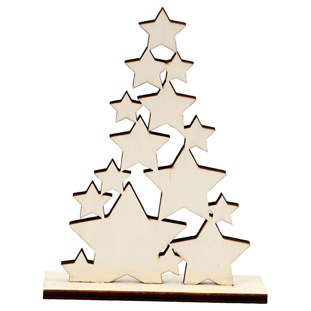 Azienda creativa https: www.cchobby.nl Albero di Natale-h-19-6-cm-p-4-cm-l-14-7-cm-1 pezzo