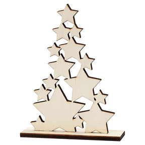 Azienda creativa https: www.cchobby.nl Albero di Natale-h-19-6-cm-p-4-cm-l-14-7-cm-1 pezzo