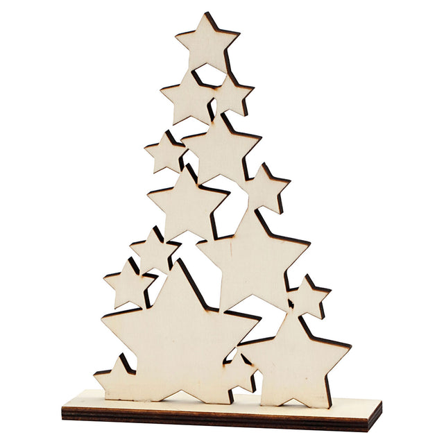 Azienda creativa https: www.cchobby.nl Albero di Natale-h-19-6-cm-p-4-cm-l-14-7-cm-1 pezzo