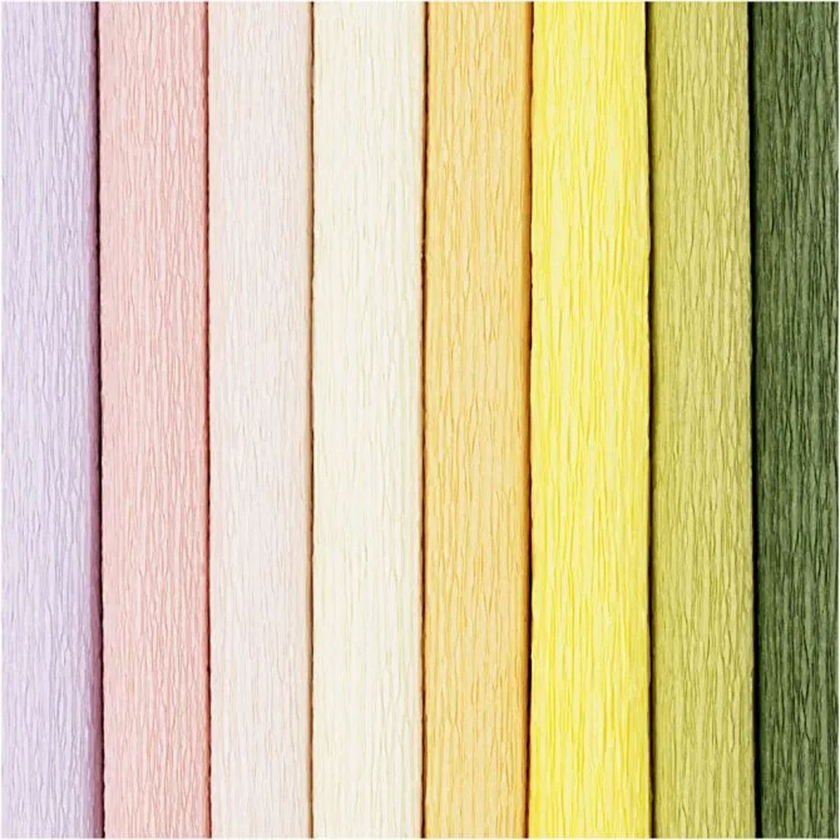 Carta crespa Creative Company colori pastello, 8 fogli