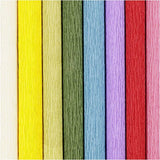 Creativ Company carta crespa tonalità base 8 pezzi 25x60 cm