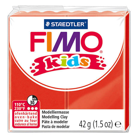 Pasta da modellare Fimo Kids rossa, 42gr