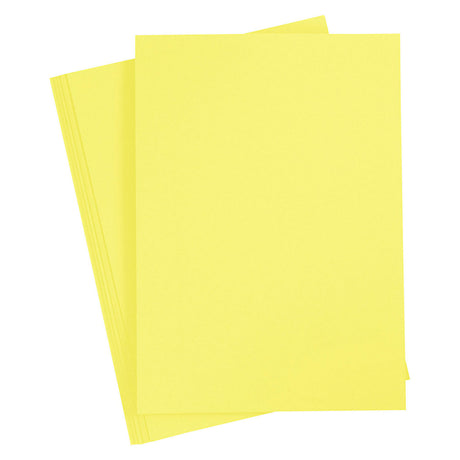 Creative Company Colored Cardboard, Canary Yellow, A4, 20 fogli