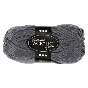 Filato acrilico Creative Company, grigio, 50 gr, 80 m