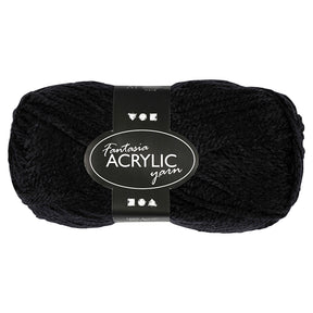 Filato acrilico Creative Company, nero, 50 gr, 80 m