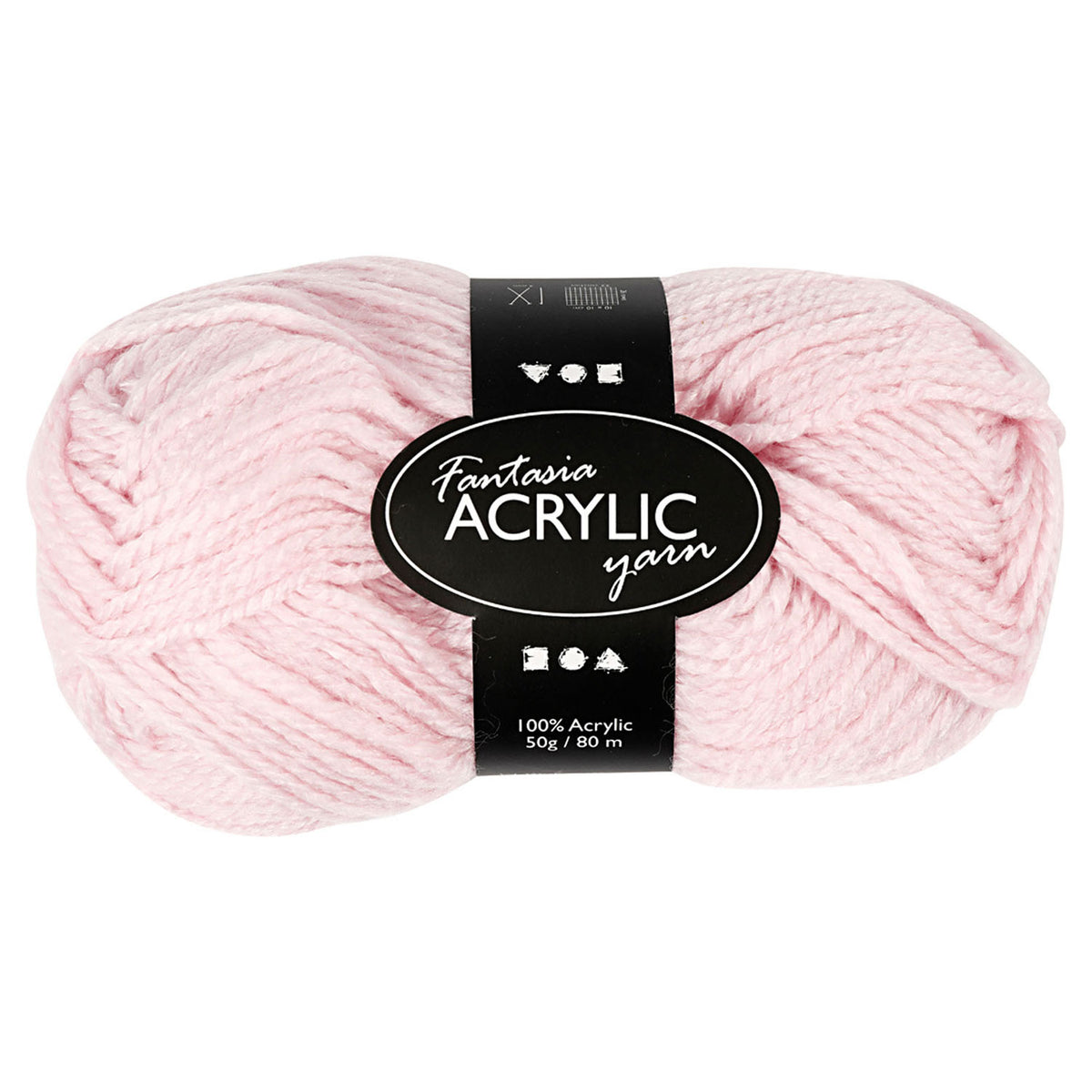 Filato acrilico Creative Company, rosso chiaro, 50 gr, 80 m