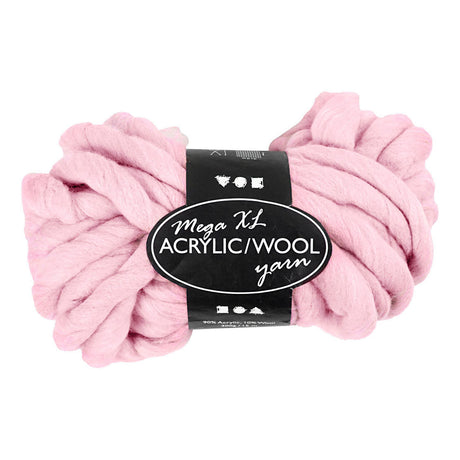 Creative Company XL Yarn from Acril - Pink, 15m