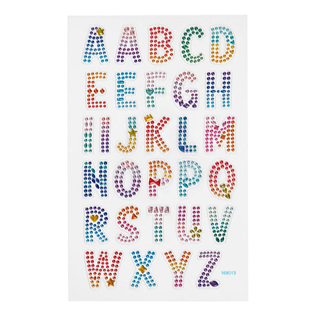 Creative Company Diamant Adesivo Alphabet, 1 foglio