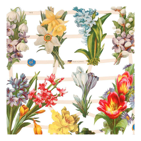 Creative Company Vintage Pictures Spring Flowers, 2 fogli