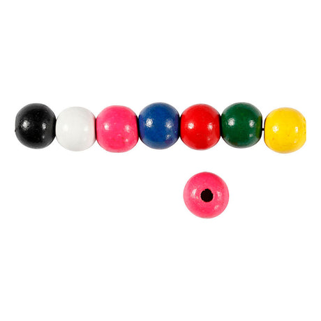 Perline in legno Creative Company, vari colori, 70 pz.