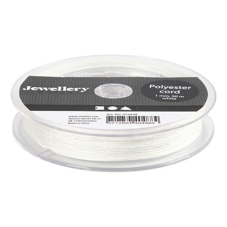Creative Company Polyester Cord White, 50m