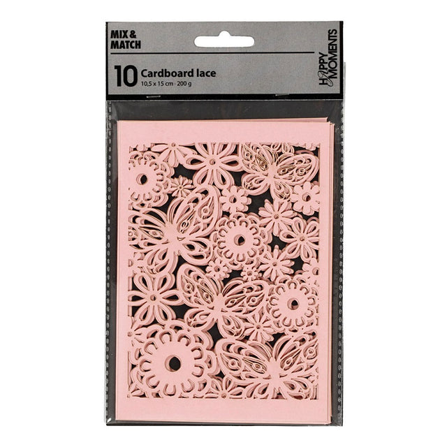 Creative Company Pattern Carton Light Rood, 10st.