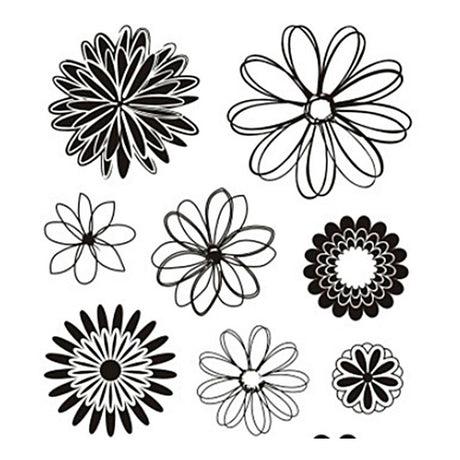 Azienda creativa https: www.cchobby.nl timbri-silicone-fiori-foglio-11x15-5-cm-1-foglio