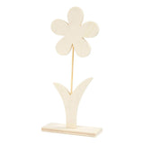 Creative Company Wooden Flower with Foot, 26 cm