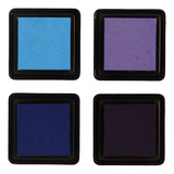 Creative Company Stamp Ink Blue Tones Purple, 4st.