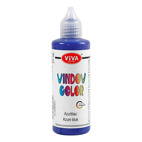 Adesivo colorato per finestre e vernice per vetro dell'azienda Creativ - azzurro, 90 ml