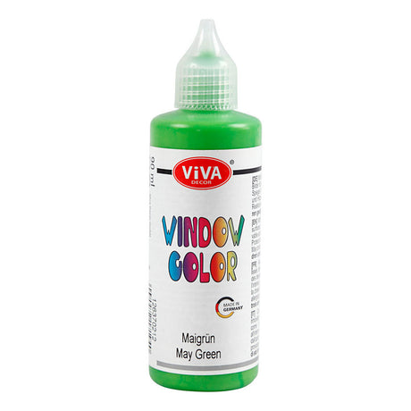 Creative Company Window Color Adesivo e Vernice di vetro - Verde chiaro, 90 ml