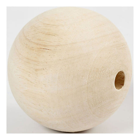Perlina di legno dell'azienda Creativ 80 mm, dimensione del foro 12 mm