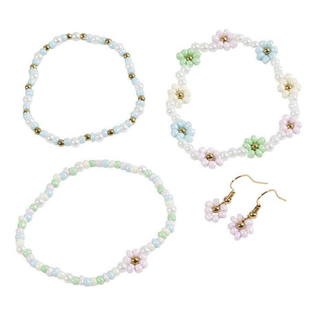 Creative Company Mini hobbyset gioielli elastici bracciale e orecchino