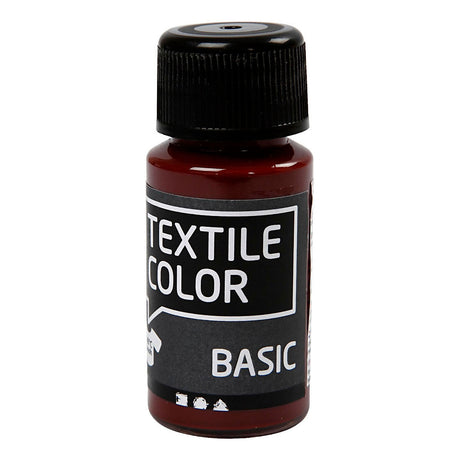 Creative Company Textile Color semi -coperting tessile vernice - marrone, 50 ml