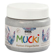 Creative Company Mucki Finger Paint - Silver Metallic, 150ml
