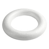 Creative Company Shyropor Ring White With Flat Back, 35 cm