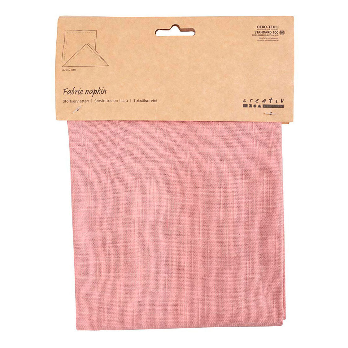 Creative Company Fabric toalbusto rosa, 42x42cm