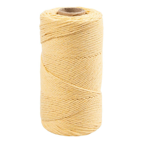 Cordoncino per macramè Creativ Company 2 mm 198 m giallo chiaro