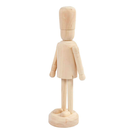 Figura di legno della compagnia creativa a piedi, 45 cm