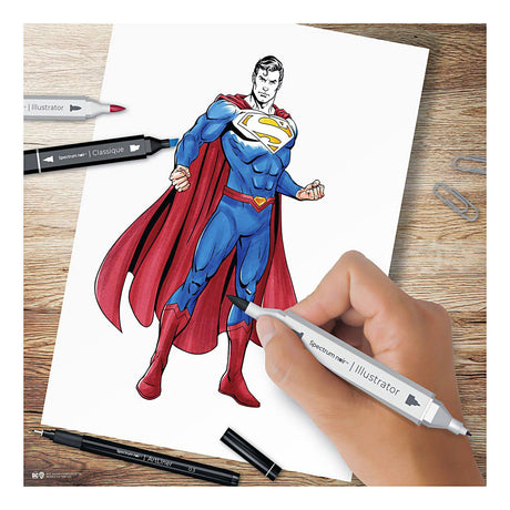 Azienda creativa https: www.cchobby.nl hobbyset-illustrazione-superman-diverse-colors-1-doos