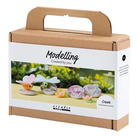 Azienda creativa https: www.cchobby.nl mini-hobbyset-pietra-da-modellare-con-insetti-grigio-rosa-chiaro-turchese-chiaro-1-scatola