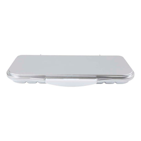 Azienda creativa https: www.cchobby.nl tavolozza da pittura-con-coperchio-dimensioni-27x12-7x2-3-cm-argento-bianco-1 pezzo