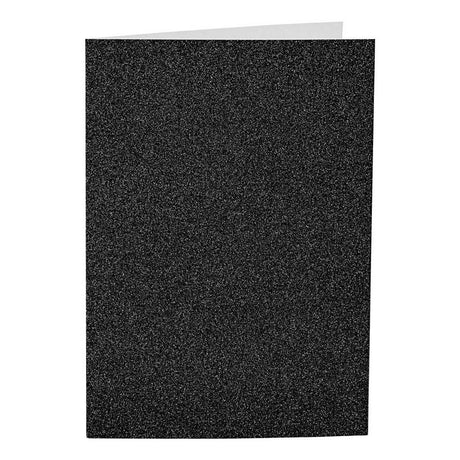 Biglietti e buste aziendali Creativ 10,5x15 cm glitter nero - 4 pz.