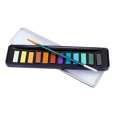 Set di acquerelli Creative Company colori metallici - 12 colori
