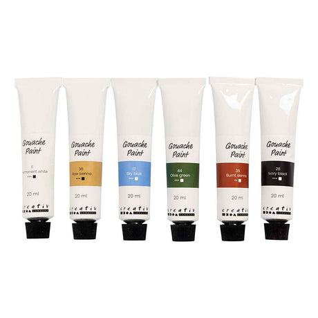 Pittura a guazzo Creative Company colori naturali - 6x20ml.