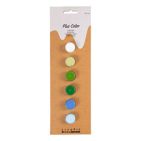 Azienda creativa plus colore acrilico colore blu e verde armonia - 6x5ml.