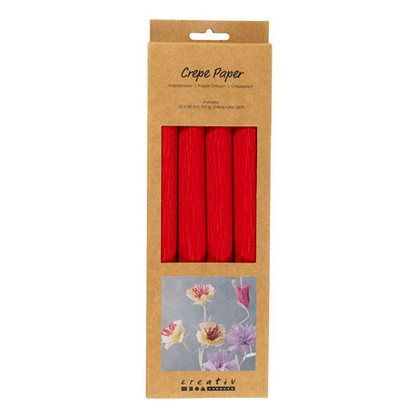 Carta crespa Creative Company rossa - 4 pz.