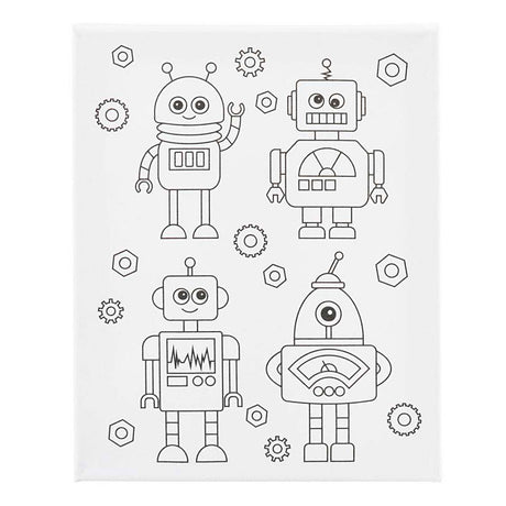 Azienda creativa https: www.cchobby.nl pittura tela-con-stampa-robot-d-1-6-cm-dimensioni-24x30-cm-360-gr-1-pezzo