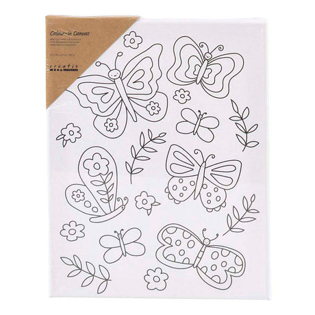 Quadro su tela Creative Company con stampa farfalle - 24x30 cm