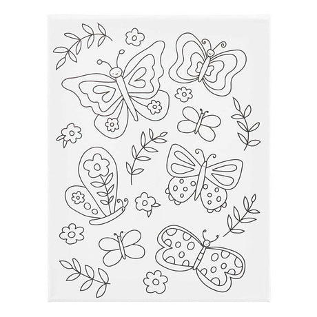 Quadro su tela Creative Company con stampa farfalle - 24x30 cm