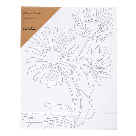 Quadro su tela Creative Company con stampa di fiori grandi - 24x30 cm