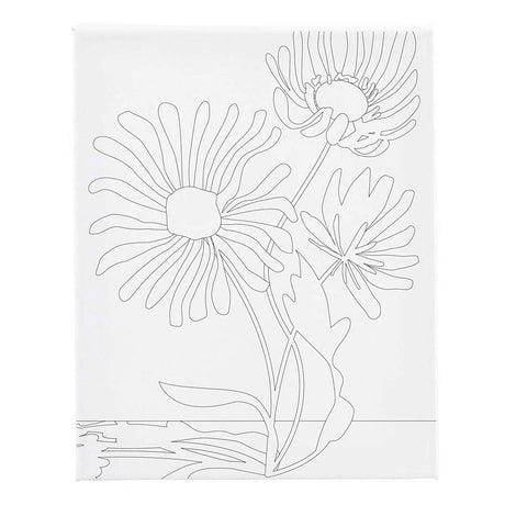 Quadro su tela Creative Company con stampa di fiori grandi - 24x30 cm