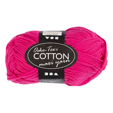 Filato di cotone Creativ Company taglia 8 8 l: 80-85 m rosa - 50gr.