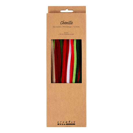 Ciniglia Creativ Company 6mm x 30cm Colori natalizi - 25 pz.