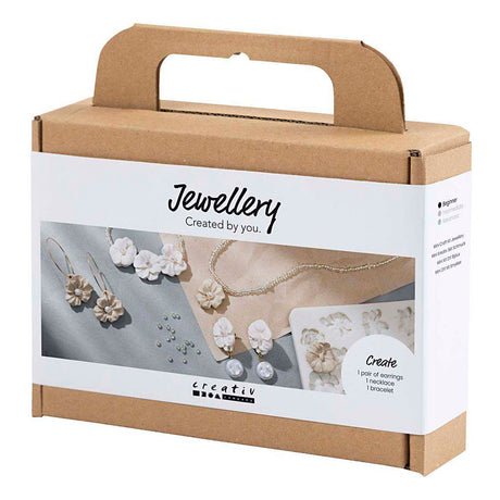 Azienda creativa https: www.cchobby.nl mini-hobbyset-gioielli-orecchini-braccialetto-e-collana-con-design-floreale-beige-beige-chiaro-beige-1-scatola