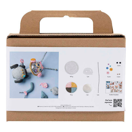Azienda creativa https: www.cchobby.nl mini-hobbyset-boetseren-robot-grey-pink-1-doos