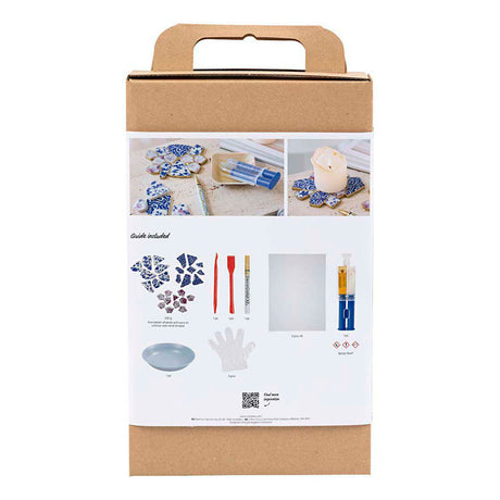 Azienda creativa https: www.cchobby.nl hobbyset-kintsugi-coaster-blue-gold-lightred-white-1-box