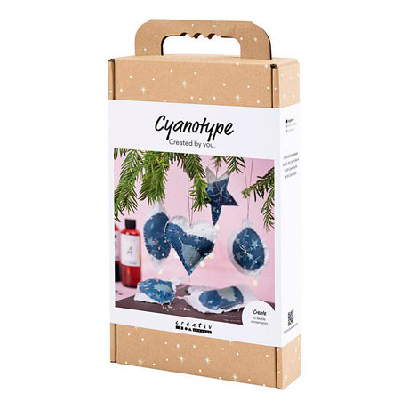 Azienda creativa https: www.cchobby.nl hobbyset-cyanotype-christmas-decorations-blue-silver-1-box